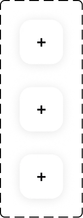 Map zoom control in three states.